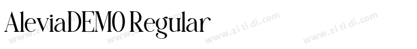 AleviaDEMO Regular字体转换